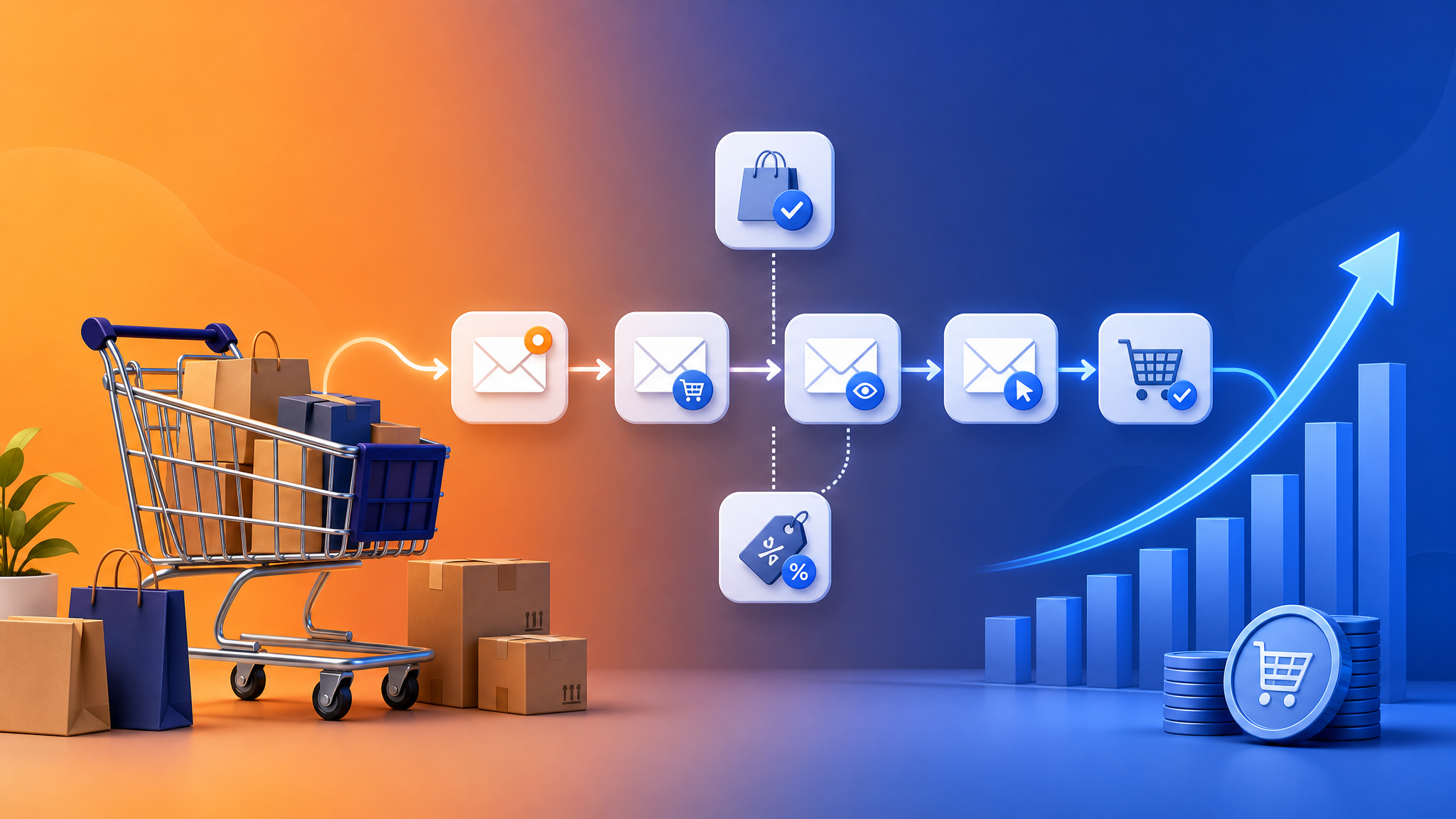 email automation for ecommerce illustration