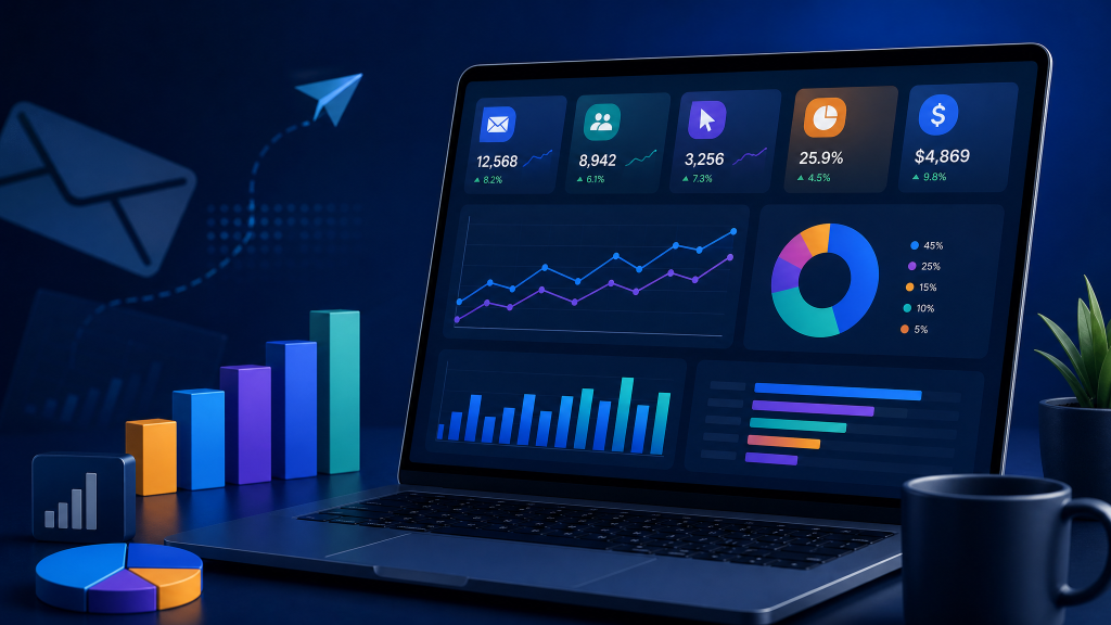 email marketing metrics 2026 illustration