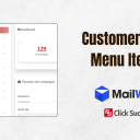 Customer Area Menu Items for MailWizz